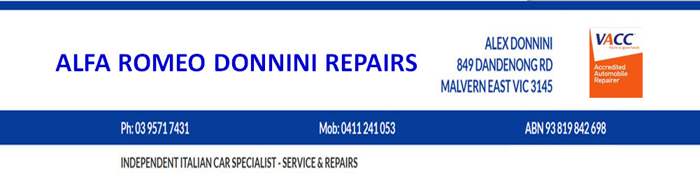 Alfa Romeo Donnini Repairs